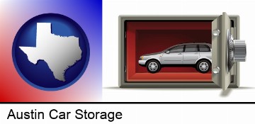 the concept of secure car storage in Austin, TX