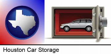 the concept of secure car storage in Houston, TX